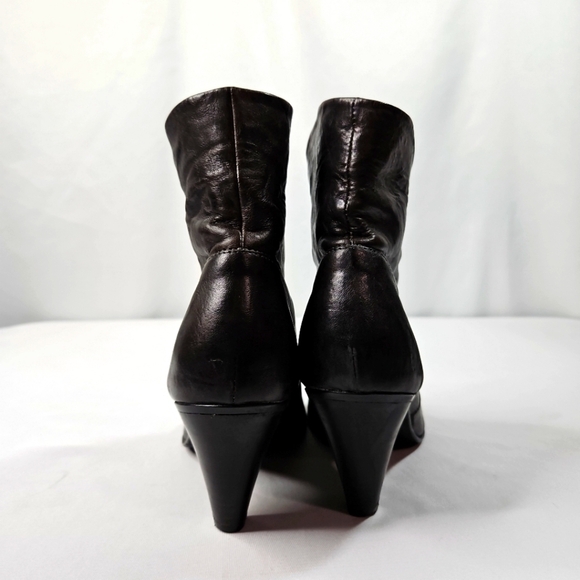 Nero Giardini Black Leather Womens Ankle Boots Size 38 EU Size 8 US - Picture 6 of 7